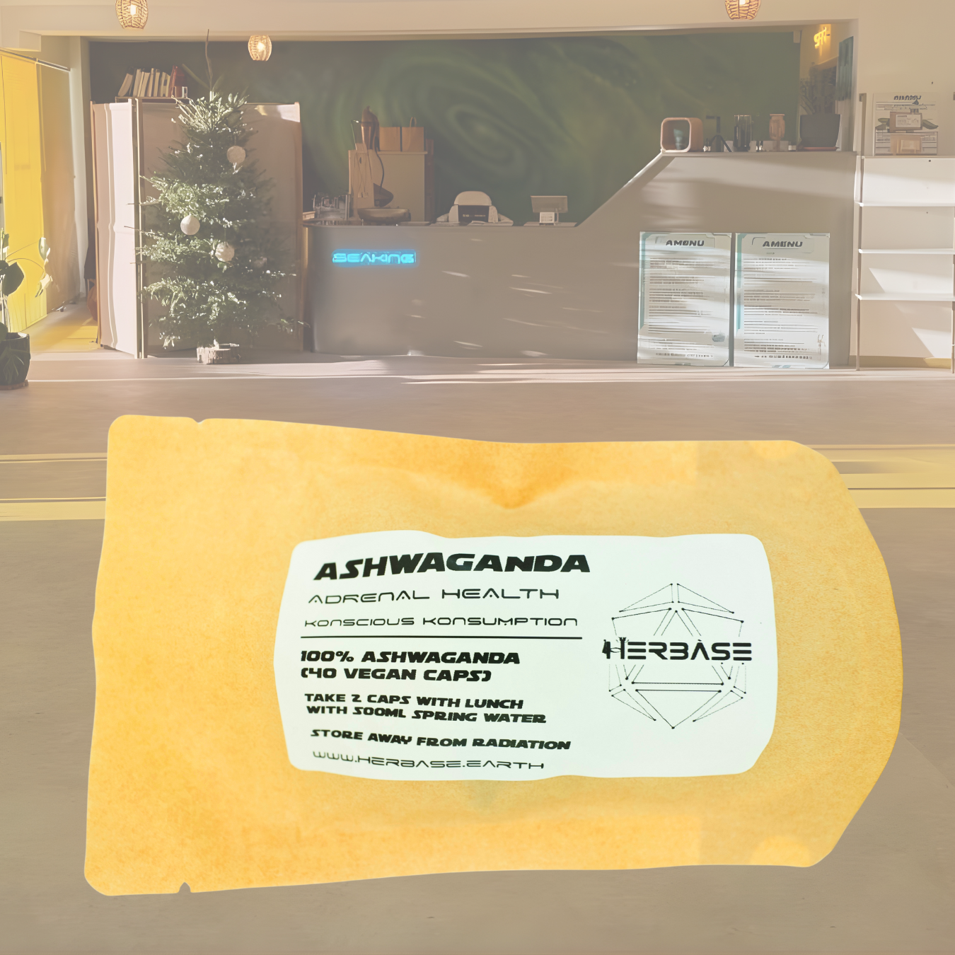 Ashwaganda by Herbase – natural adrenal support to help reduce stress, anxiety, and fatigue